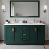 Custom image for Green with Brushed Gold Trim / White Quartz / 58