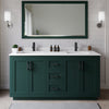 Custom image for Green with Matte Black Trim / White Cultured Marble / No Mirror