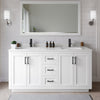 Custom image for White with Matte Black Trim / Carrara Cultured Marble / 58