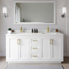 Custom image for White with Brushed Gold Trim / White Quartz / 58