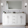 Custom image for White with Brushed Nickel Trim / Giotto Quartz / 58