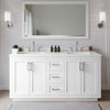 Custom image for White with Brushed Nickel Trim / White Quartz / 58