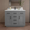 Custom image for Dark Gray with Matte Black Trim / Giotto Quartz / No Mirror