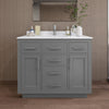 Custom image for Dark Gray with Brushed Nickel Trim / Carrara Cultured Marble / No Mirror