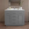 Custom image for Dark Gray with Brushed Nickel Trim / Giotto Quartz / No Mirror