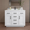 Custom image for White with Matte Black Trim / Giotto Quartz / No Mirror