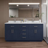 Custom image for Dark Blue with Brushed Nickel Trim / Giotto Quartz / No Mirror