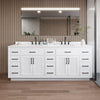 Custom image for White with Matte Black Trim / White Quartz / No Mirror