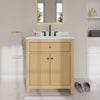 Custom image for Tanned Oak with Matte Black Trim / White Cultured Marble / No Mirror