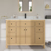 Custom image for Tanned Oak with Matte Black Trim / Giotto Quartz / No Mirror