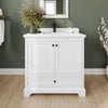 Custom image for White with Matte Black Trim / Giotto Quartz, Rectangular Sink / 24