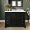 Custom image for Dark Espresso with Polished Chrome Trim / White Cultured Marble, Rectangular Sink / Medicine Cabinet