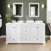 Custom image for White with Matte Black Trim / Giotto Quartz, Rectangular Sink / 70