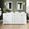 Custom image for White with Matte Black Trim / Giotto Quartz, Rectangular Sink / 24