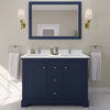 Custom image for Dark Blue with Polished Chrome Trim / White Quartz / 46