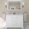 Custom image for White with Polished Chrome Trim / Giotto Quartz / No Mirror