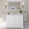 Custom image for White with Polished Chrome Trim / Giotto Quartz / No Mirror