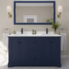 Custom image for Dark Blue with Matte Black Trim / White Quartz / No Mirror