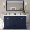 Custom image for Dark Blue with Polished Chrome Trim / White Quartz / No Mirror