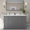 Custom image for Dark Gray with Polished Chrome Trim / White Quartz / 58