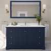 Custom image for Dark Blue with Polished Chrome Trim / White Quartz / 58