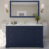 Custom image for Dark Blue with Brushed Gold Trim / Giotto Quartz / No Mirror