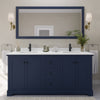Custom image for Dark Blue with Matte Black Trim / White Quartz / No Mirror