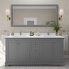 Custom image for Dark Gray with Polished Chrome Trim / White Quartz / No Mirror