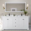 Custom image for White with Matte Black Trim / White Quartz / No Mirror