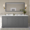 Custom image for Dark Gray with Polished Chrome Trim / White Quartz / 70