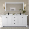 Custom image for White with Matte Black Trim / White Quartz / No Mirror
