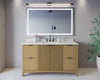 Custom image for Natural Oak with Matte Black Trim / Giotto Quartz / No Mirror