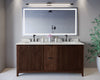 Custom image for Dark Walnut with Matte Black Trim / Giotto Quartz / No Mirror