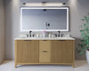 Custom image for Natural Oak with Matte Black Trim / Giotto Quartz / No Mirror