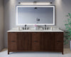 Custom image for Dark Walnut with Matte Black Trim / Giotto Quartz / No Mirror