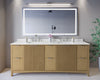 Custom image for Natural Oak with Brushed Nickel Trim / Carrara Cultured Marble / No Mirror