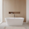 Custom image for White with Polished Chrome Trim and Matte Black Faucet / 71
