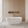 Custom image for White with Polished Chrome Trim and Matte Black Faucet / 63