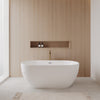 Custom image for White with Polished Chrome Trim and Brushed Gold Faucet / 63