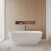 Custom image for White with Polished Chrome Trim and Matte Black Faucet / 71