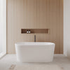 Custom image for White with Polished Chrome Trim and Matte Black Faucet / 59