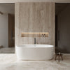 Custom image for White with Polished Chrome Trim and Matte Black Faucet / 71