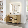 Custom image for Whitewashed Oak with Matte Black Trim / Giotto Quartz / No Mirror