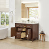 Custom image for Dark Walnut with Brushed Nickel Trim / Giotto Quartz / No Mirror