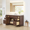 Custom image for Dark Walnut with Brushed Nickel Trim / Carrara Cultured Marble / No Mirror