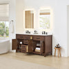Custom image for Dark Walnut with Matte Black Trim / White Cultured Marble / No Mirror