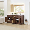 Custom image for Dark Walnut with Matte Black Trim / White Cultured Marble / No Mirror