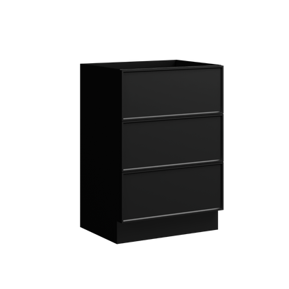 Roxbury Floor Standing Vanity 24 Inch Black Satin