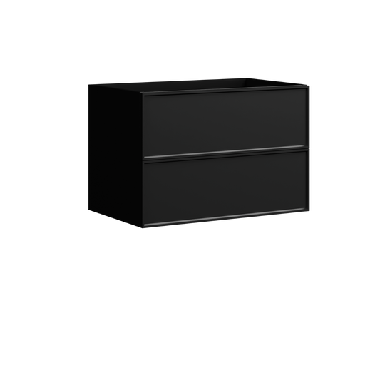 Roxbury Wall Mount Vanity 30 Inch Black Satin