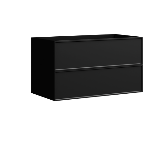 Roxbury Wall Mount Vanity 36 Inch Black Satin